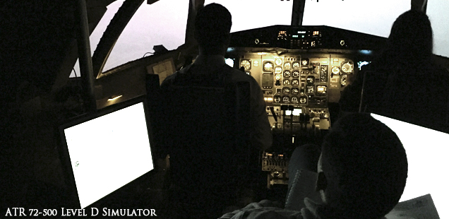 Ab-Inito Pilots Training on an ATR 72-500 Level D (FFS) Simulator at Madrid, Spain